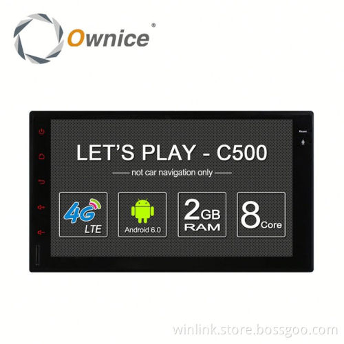 Ownice C500 4 Core Android 6.0 2G ram 16G ROM car video RADIO for 2 din universal Support OBD BAD TPMS 4G